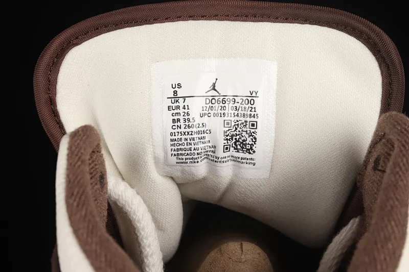 All categories Air Jordan Jordan series basketball shoes Air Jordan 1 Mid Air Jordan 1 Mid AJ1 Joe 1 meter brown mid-top retro basketball shoes DO6699-200